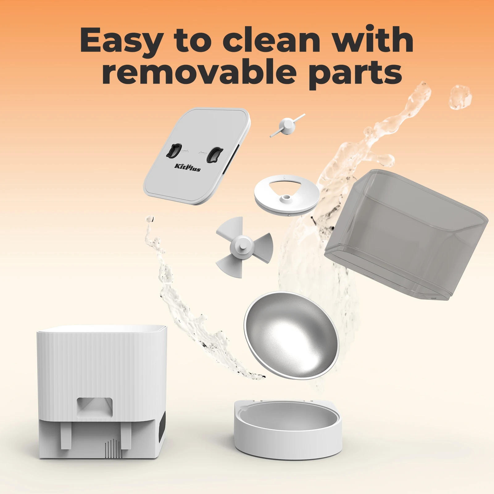 KITPLUS 4L APP Controlled Anti-Clog Design Pet Food Dispenser with Scheduled Timer & Voice Recording - Image 13